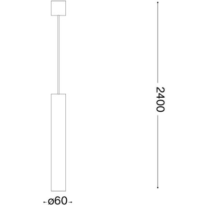 Ideal Lux - LOOK LED Cable Pendant 1xGU10/7W/230V CRI 90 Ø 6 cm Polished Chrome