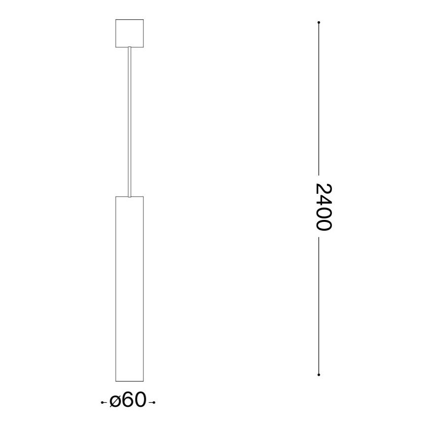 Ideal Lux - LOOK LED Cable Pendant 1xGU10/7W/230V CRI 90 Ø 6 cm Polished Chrome