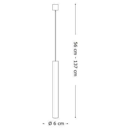 Ideal Lux - LOOK LED pendant on cable 1xGU10/7W/230V CRI 90 Ø 6 cm white