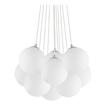 Ideal Lux - MAPA Cable-Hung Chandelier 11xE14/40W/230V Ø 58 cm White