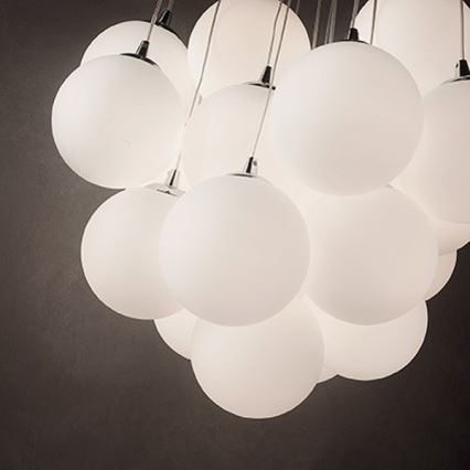 Ideal Lux - MAPA Cable-Hung Chandelier 11xE14/40W/230V Ø 58 cm White