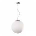 Ideal Lux - MAPA cable-hung pendant light 1xE27/42W/230V Ø 20 cm white