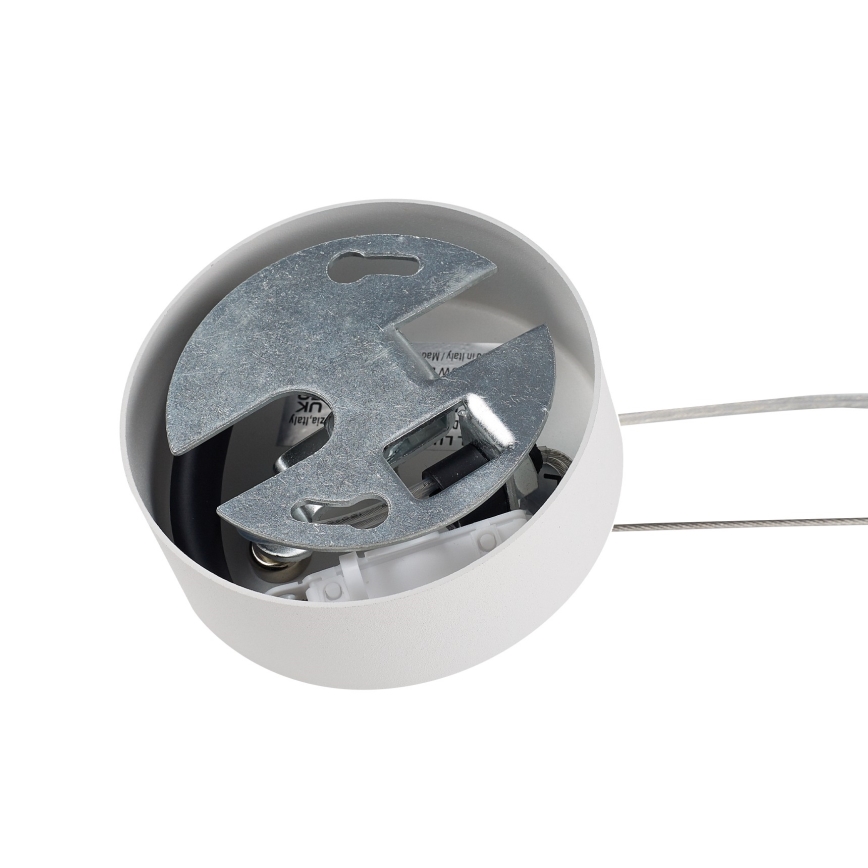 Ideal Lux - MAPA cable-hung pendant light 1xE27/42W/230V Ø 20 cm white