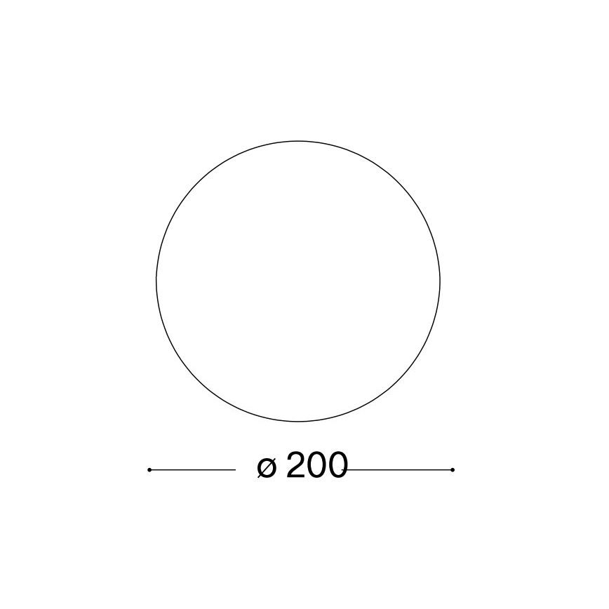 Ideal Lux - MAPA Universal Replacement Glass for E27, Ø 20 cm, White