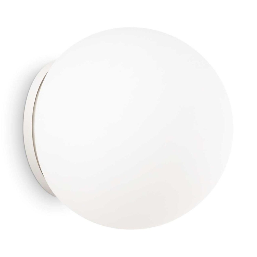 Ideal Lux - MAPA Wall Light 1xE27/42W/230V Ø 30 cm White