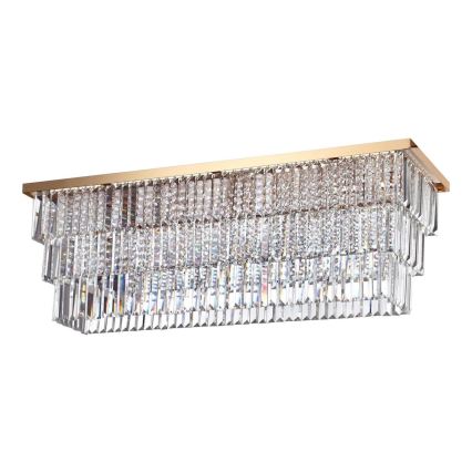 Ideal Lux - MARTINEZ Ceiling Light 8xE14/40W/230V, Gold