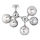 Ideal Lux - NODI Surface-mounted chandelier 5xE14/28W/230V 50x55 cm Polished chrome