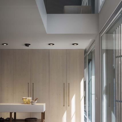 Ideal Lux - NOVA LED Recessed Downlight 20W/230V 4000K CRI 90 Ø 15.4 cm Black