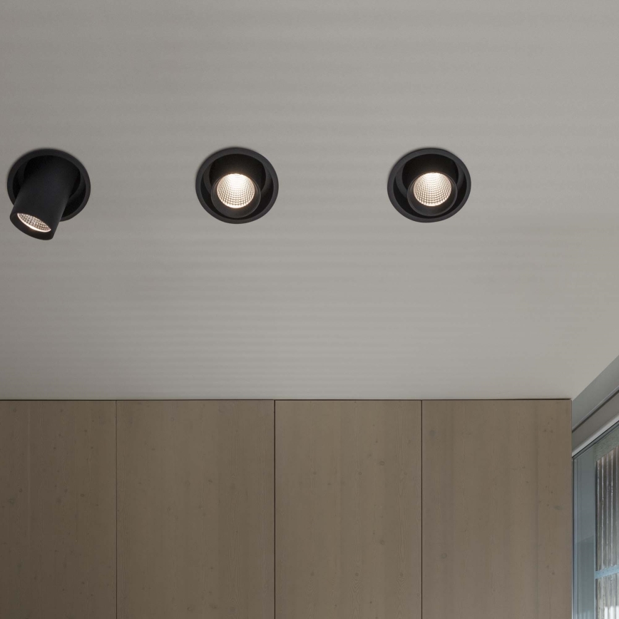 Ideal Lux - NOVA LED recessed downlight LED/30W/230V 3000K CRI 90 Ø 15.4 cm Black