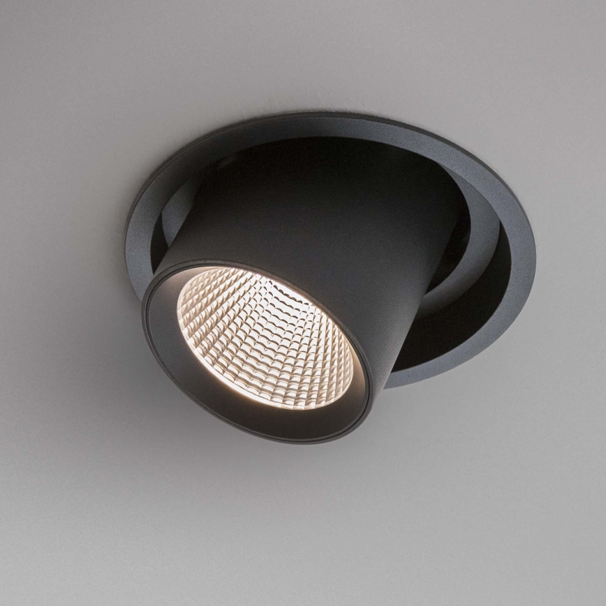 Ideal Lux - NOVA LED recessed downlight LED/30W/230V 3000K CRI 90 Ø 15.4 cm Black