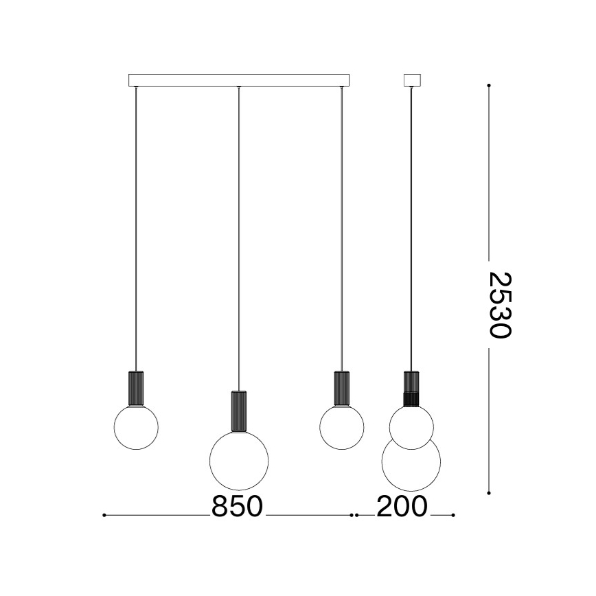 Ideal Lux - ODEON Cable-Hung LED Chandelier LED/20W/230V CRI 90 Beige/White