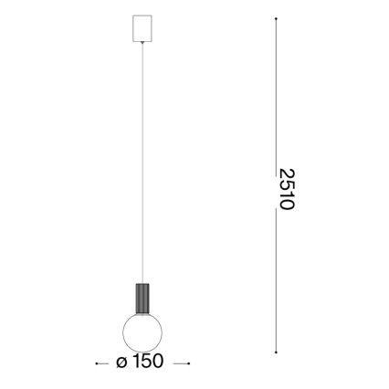 Ideal Lux - ODEON LED pendant on cable LED/8W/230V CRI 90 Ø 15 cm beige/white