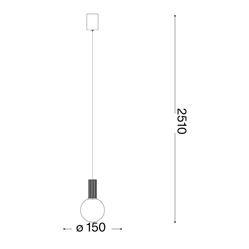 Ideal Lux - ODEON LED pendant on cable LED/8W/230V CRI 90 Ø 15 cm beige/white