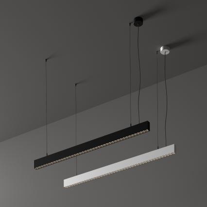 Ideal Lux - OFFICE Cable-Suspended LED Pendant 30W/230V 3000K CRI 90 Black