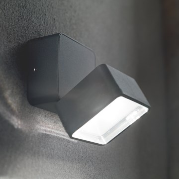 Ideal Lux - OMEGA LED/7W/230V Outdoor Wall Light, CRI 90, IP54, Anthracite