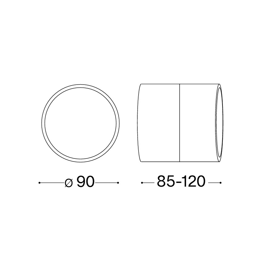 Ideal Lux - OMEGA LED Outdoor Wall Light 7W/230V, CRI 90, IP54, Brown