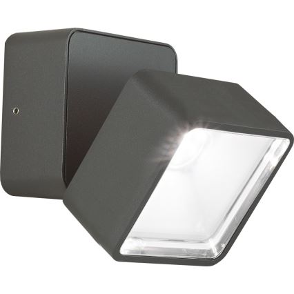 Ideal Lux - OMEGA LED/7W/230V Outdoor Wall Light, CRI 90, IP54, Anthracite