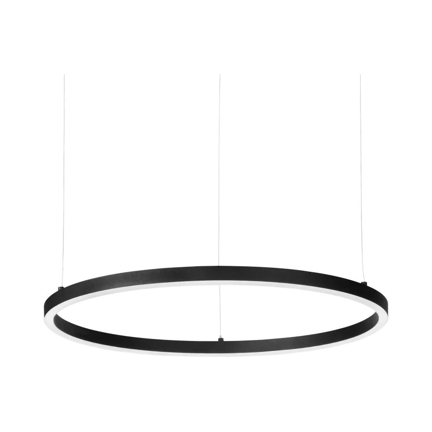 Ideal Lux - ORACLE SLIM LED cable-hung pendant, 37W, 230V, 2700K, CRI 90, Ø 70 cm, Black