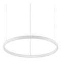 Ideal Lux - ORACLE SLIM cable-suspended LED pendant, 29W/230V, 2700K CRI 90, Ø 50 cm, white