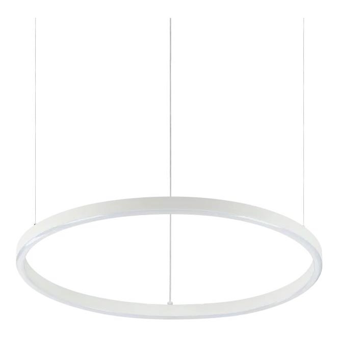 Ideal Lux - ORACLE SLIM cable-suspended LED pendant, 29W/230V, 2700K CRI 90, Ø 50 cm, white