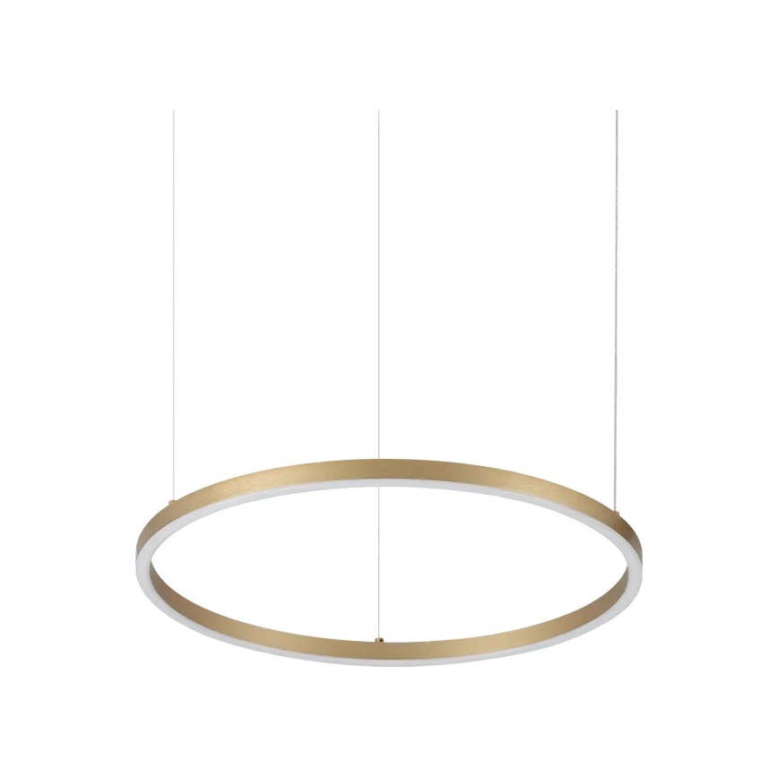 Ideal Lux - ORACLE SLIM LED cable pendant, 29W/230V, 3000K, CRI 90, Ø 50 cm, gold