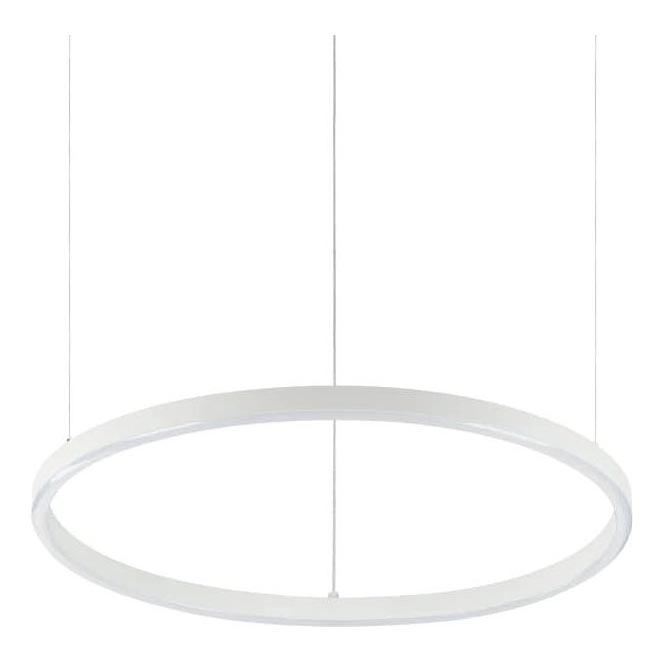 Ideal Lux - ORACLE SLIM Dimmable LED Cable Pendant, 28W, 230V, 3000K, CRI 90, Ø 50 cm, White