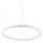 Ideal Lux - ORACLE SLIM Dimmable LED Cable Pendant, 28W, 230V, 3000K, CRI 90, Ø 50 cm, White