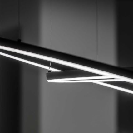 Ideal Lux - ORACLE SLIM LED pendant on cable LED/29W/230V 3000K CRI 90 Ø 50 cm black