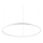 Ideal Lux - ORACLE SLIM LED cable pendant, 53W, 230V, 2700K, CRI 90, Ø 90 cm, white