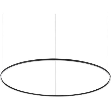 Ideal Lux - ORACLE SLIM LED cable-suspended chandelier, 83W, 230V, 2700K, CRI 90, Ø 150 cm, black