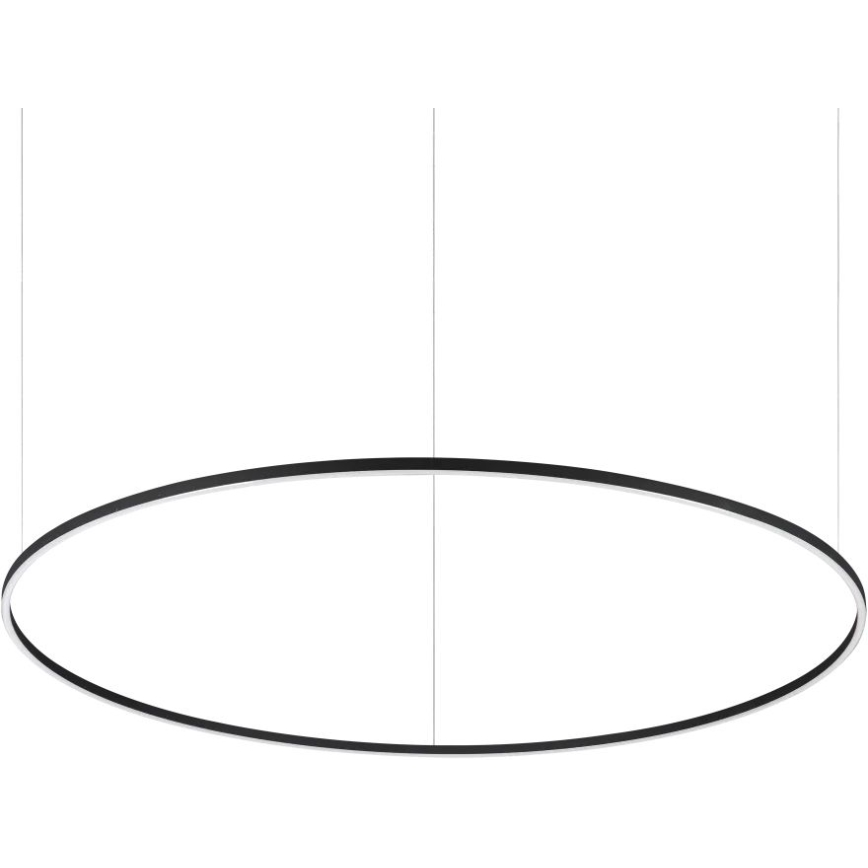 Ideal Lux - ORACLE SLIM LED cable-suspended chandelier, 83W, 230V, 2700K, CRI 90, Ø 150 cm, black