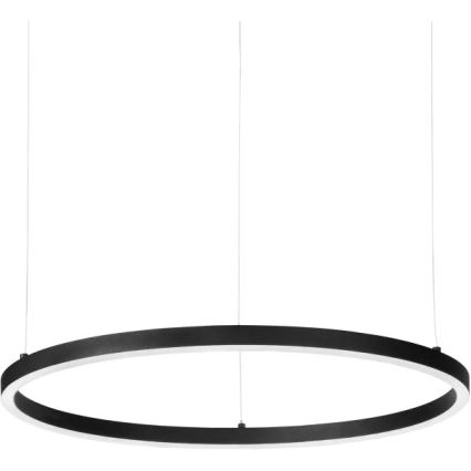 Ideal Lux - ORACLE SLIM Cable-Suspended LED Pendant, 29W/230V, 2700K (warm white), CRI 90, Ø 50 cm, Black