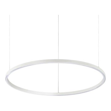 Ideal Lux - ORACLE SLIM LED cable-suspended pendant, 37W/230V, 2700K (CRI 90), Ø 70 cm, white