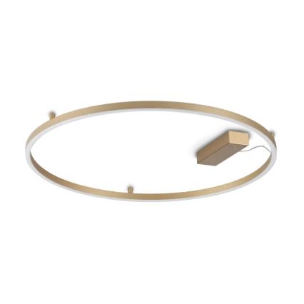 Ideal Lux - ORACLE SLIM LED Ceiling Light, 37W/230V, 3000K, CRI 90, Ø 70 cm, Gold