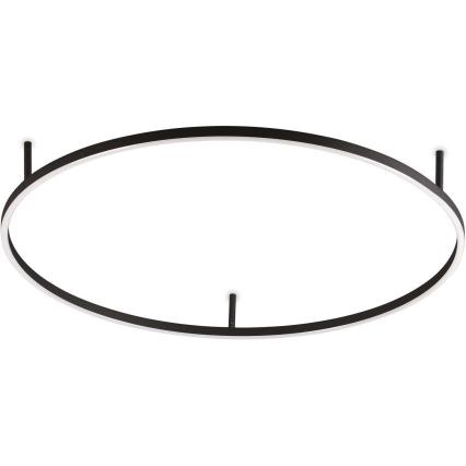 Ideal Lux - ORACLE SLIM LED Ceiling Light, 53W/230V, 3000K CRI 90, Ø 90 cm, Black