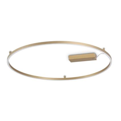 Ideal Lux - ORACLE SLIM LED Ceiling Light LED/53W/230V, 3000K, CRI 90, Ø 90 cm, Gold