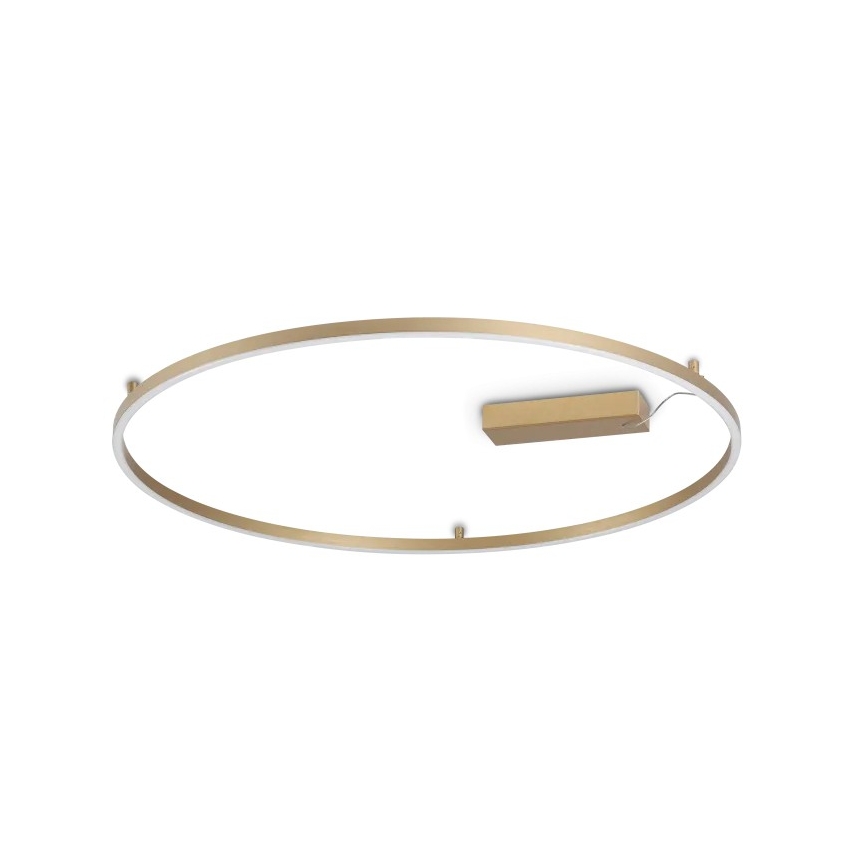 Ideal Lux - ORACLE SLIM LED Ceiling Light LED/53W/230V, 3000K, CRI 90, Ø 90 cm, Gold