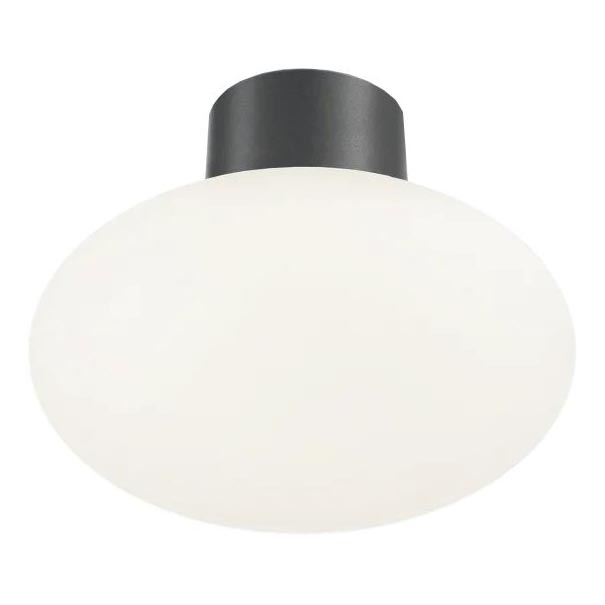 Ideal Lux - Outdoor ceiling light CLIO 1xE27/42W/230V IP44 anthracite