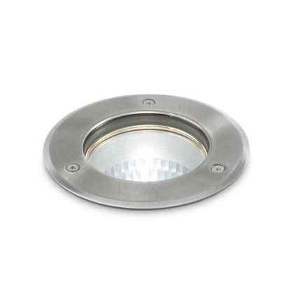 Ideal Lux - Outdoor driveway light PARK 1xGU10/20W/230V IP65 matte chrome