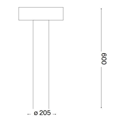 Ideal Lux - Outdoor lamp 4xG9/15W/230V 60 cm IP44 anthracite
