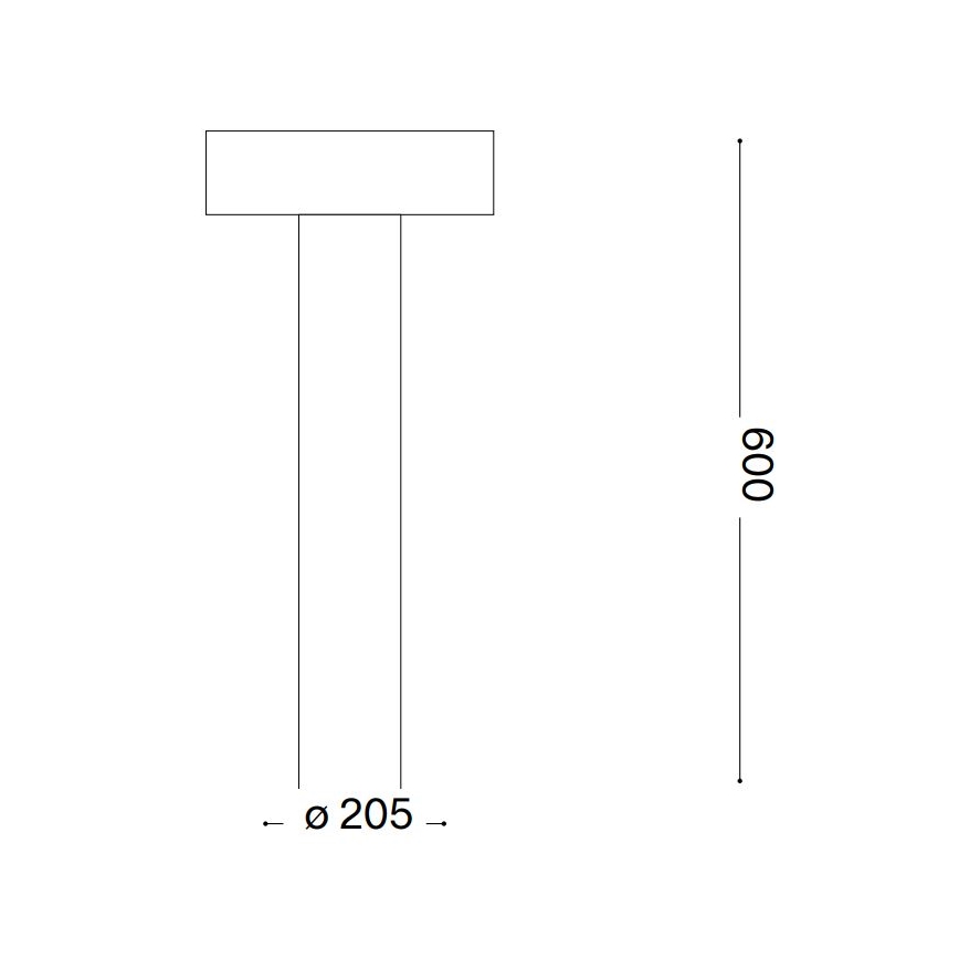 Ideal Lux - Outdoor lamp 4xG9/15W/230V 60 cm IP44 anthracite