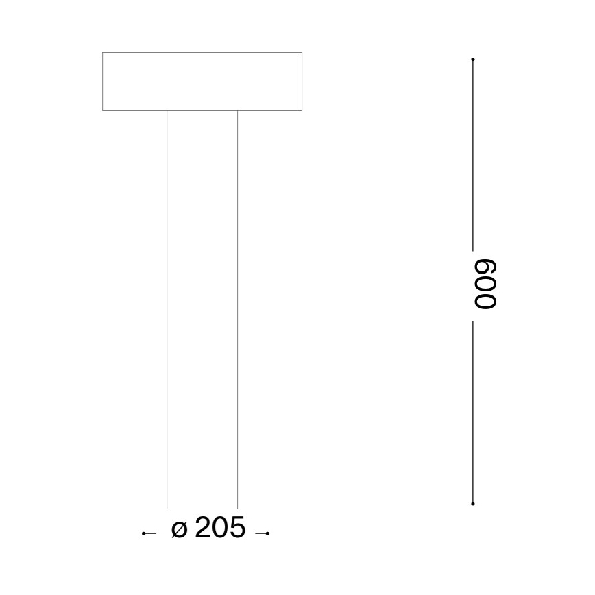 Ideal Lux - Outdoor Lamp 4xG9/15W/230V 60 cm IP44 Brown