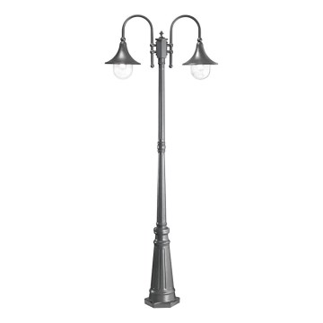 Ideal Lux - Outdoor lamp CIMA 2xE27/52W/230V 216 cm IP43 anthracite
