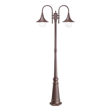 Ideal Lux - Outdoor lamp CIMA 2xE27/52W/230V 216 cm IP43 brown