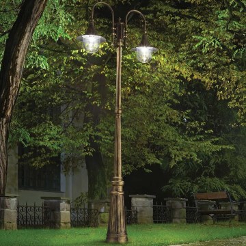 Ideal Lux - Outdoor lamp CIMA 2xE27/52W/230V 216 cm IP43 patina