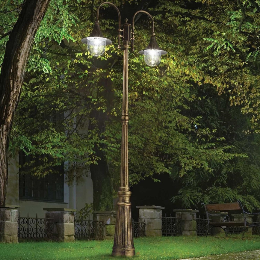 Ideal Lux - Outdoor lamp CIMA 2xE27/52W/230V 216 cm IP43 patina