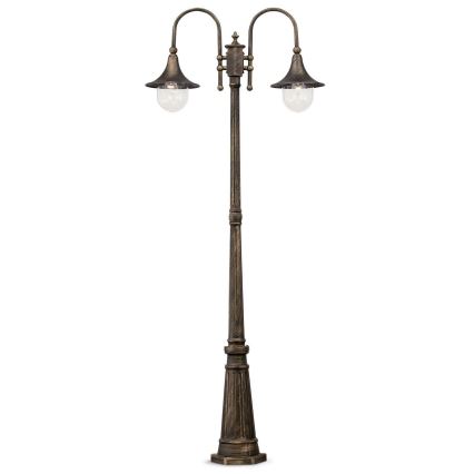 Ideal Lux - Outdoor lamp CIMA 2xE27/52W/230V 216 cm IP43 patina