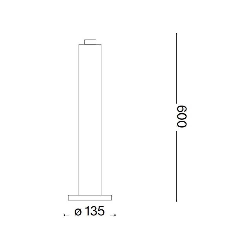 Ideal Lux - Outdoor lamp CLIO 1xE27/42W/230V 60 cm IP44 brown