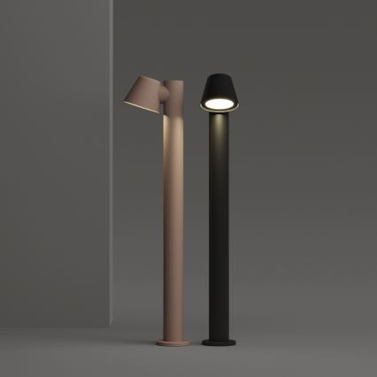 Ideal Lux - Outdoor lamp GAS 1xGU10/35W/230V 80 cm IP43 brown