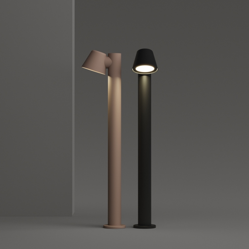 Ideal Lux - Outdoor lamp GAS 1xGU10/35W/230V 80 cm IP43 brown